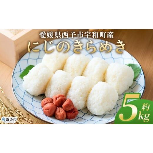 ふるさと納税 米 愛媛県 西予市 にじのきらめき 約5kg 5キロ ニジノキラメキ 米 お米 コメ こめ 白米 精米 ご飯 ライス 大粒 穀物 西予応援米 特産品 愛媛県…