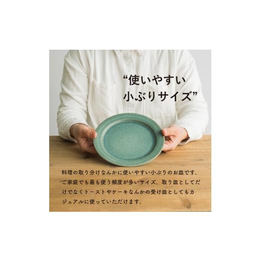 ふるさと納税 食器・グラス 皿 滋賀県 甲賀市 リムプレートM 淡青磁2枚セット s18-di14-A8 信楽焼・明山の画像