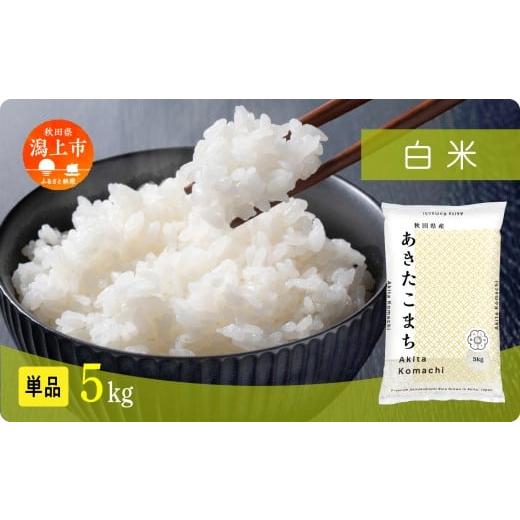 ふるさと納税 米 秋田県 潟上市 [新米]米 あきたこまち 令和7年産 白米 5kg(5kg×1) 5kg袋 選べる 容量 5キロ 小分け 米 お米 おこめ コスパ ふるさと こめ …