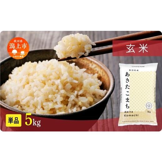 ふるさと納税 玄米 秋田県 潟上市 [新米]玄 米 あきたこまち 令和7年産 玄米 5kg(5kg×1) 5kg袋 選べる 容量 5キロ 小分け 米 お米 おこめ コスパ ふるさと …