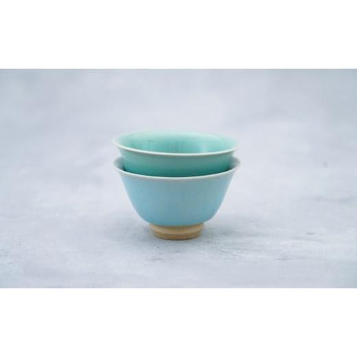 ふるさと納税 食器・グラス 湯呑 佐賀県 有田町 有田焼 翡翠・天青茶杯 茂正工房 梶原大敬 中国茶器 湯呑み コップ 陶器 器 食器 青磁 手作り 作家もの セット…_5