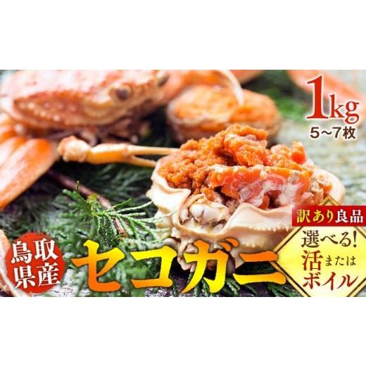 ふるさと納税 カニ ずわいガニ 鳥取県 北栄町 ボイル 鳥取県産 セコガニ 訳あり良品 1kg(5〜7枚)[かに カニ 蟹 セコガニ] 2025/11/6〜2025/12/25に…