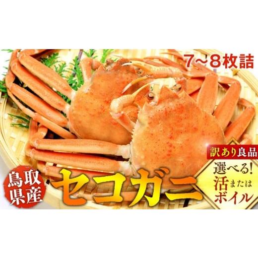 ふるさと納税 カニ ずわいガニ 鳥取県 北栄町 活 鳥取県産セコガニ 訳あり 良品7~8枚詰[かに カニ 蟹 セコガニ] 2025/11/6〜2025/12/25に順次発送予…