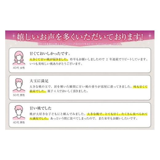 ふるさと納税 もも 山梨県 甲州市 甲州市産厳選旬の桃大玉 約2kg 5〜6玉入り 2026年発送 （MG）B-481 2026年発送の画像