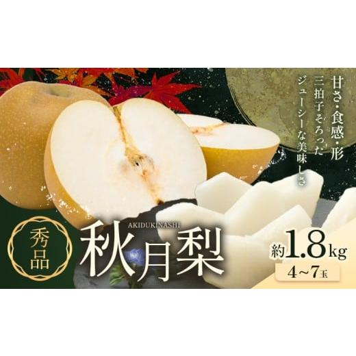 ふるさと納税 梨 熊本県 荒尾市 先行予約 梨 秀品 秋月梨 約1.8kg(4〜7玉) 日本フルーツ[9月上旬-9月末頃出荷]熊本県 荒尾市 なし 梨 果物 フルーツ デザ…