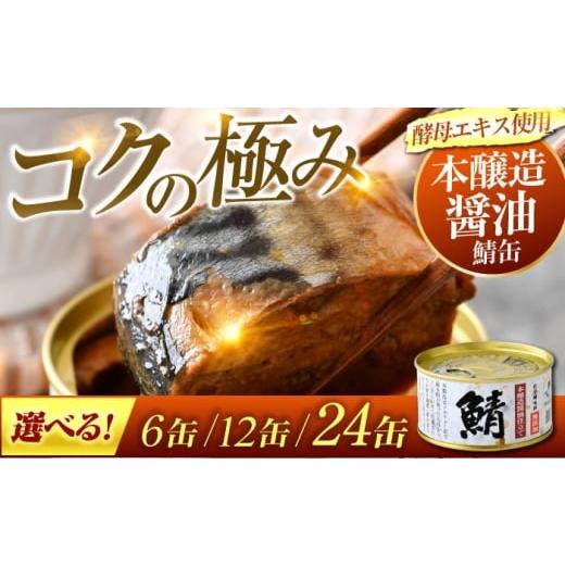 ふるさと納税 缶詰・瓶詰 魚貝類 福井県 小浜市 鯖味付缶詰 本醸造醤油仕立て 酵母エキス使用 6缶 BFAB010 6缶