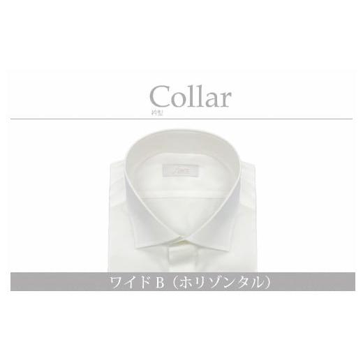 ふるさと納税 服 男 新潟県 村上市 ケアも簡単 安心して着れる綿ポリ混紡メンズ用ドレスシャツ「LLサイズ」衿型ワイドカラー(ホリゾンタル) 1080056