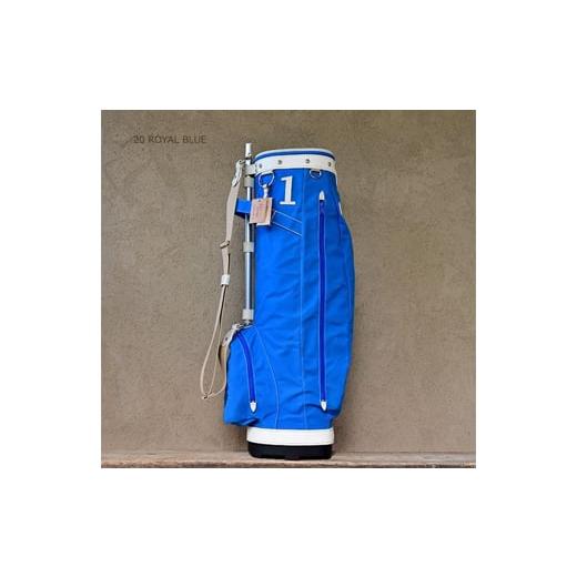 ふるさと納税 ゴルフグッズ バッグ・ケース 兵庫県 豊岡市 木の庄帆布 KinoshoTRANSIT KHG22-CPB02W カートバッグ パイプキャディバッグ(ロイヤルブルー )