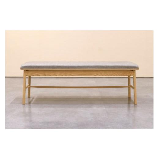 ふるさと納税 家具 北海道 東川町 Hygge ダイニングベンチ 樹種:栓 樹種:栓