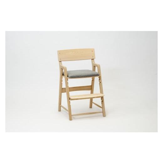 ふるさと納税 家具 北海道 東川町 Hygge キッズハイチェア 座面:布(ライトグレー) 座面:布(ライトグレー)