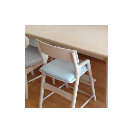 ふるさと納税 家具 北海道 東川町 Hygge キッズハイチェア 座面:レザー(ライトグレー) 座面:レザー(ライトグレー)
