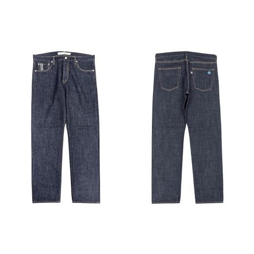 ふるさと納税 服 男 岡山県 倉敷市 36インチ 限定モデル 児島産 オリジナルセルビッチデニム使用 BLUESAKURA ストレートジーンズ/INDIGO ジーンズ ズボン デ…