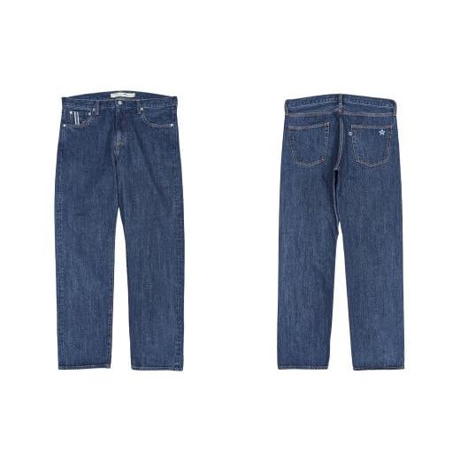 ふるさと納税 服 男 岡山県 倉敷市 34インチ 限定モデル 児島産 オリジナルセルビッチデニム使用 BLUESAKURA ストレートジーンズ/BLUE ジーンズ ズボン デニ…