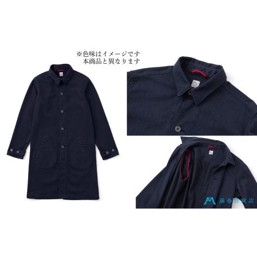 ふるさと納税 服 男 岡山県 倉敷市  Mサイズ ONO＋8186 藤巻百貨店別注 倉敷デニムコート／カーキ デニム ジーンズ パンツ コート ショップコート 藤巻百貨 製…の画像