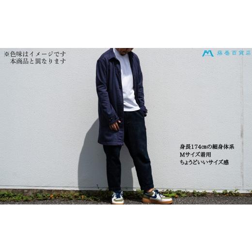 ふるさと納税 服 男 岡山県 倉敷市  Lサイズ ONO＋8186 藤巻百貨店別注 倉敷デニムコート／カーキ 2026年9月以降順次発送予定 デニム ジーンズ パンツ コート …の画像