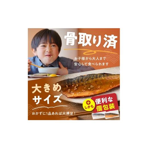 ふるさと納税 干物 サバ 福岡県 飯塚市 骨取りさば40枚(さばみりん干し・塩さば昆布塩／各20枚) H-011の画像