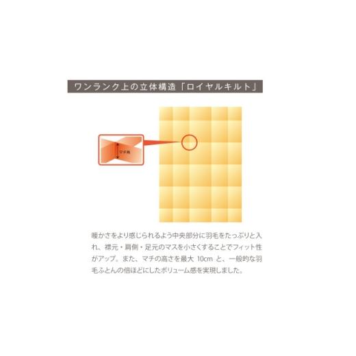 ふるさと納税 家具 インテリア・寝具・収納 愛知県 岡崎市 春・秋用 究極に軽く、蒸れない羽毛ふとん (シングルロングサイズ)150×210cm(HVG) 1640440_2