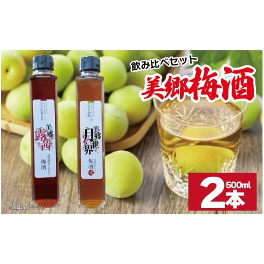 ふるさと納税 お酒 リキュール 徳島県 吉野川市 梅酒 飲み比べ 2本セット 美郷露茜 美郷月世界 500ml 各1本 梅 ブレンド 梅酒 うめ 果物 フルーツ うめしゅ お…