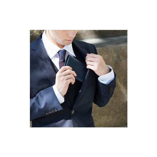 ふるさと納税 財布 兵庫県 豊岡市  高島屋選定品 豊岡財布 craftsmanship AI（藍）Jacket Wallet Short CW012 勝色 ／ 財布 二つ折り財布 ブランド メンズ 二…の画像