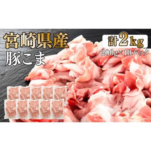 ふるさと納税 豚肉 炒め物 宮崎県 串間市 数量限定 宮崎県産豚こま切れ 計2kg(200g×10パック) 便利な個包装 肉 豚肉 おすすめ 特産品 グルメ 便利 お取り…