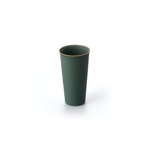 ふるさと納税 食器・グラス タンブラー 佐賀県 伊万里市 タンブラー Tumbler Nashiji White\u0026Green 028-H1163の画像
