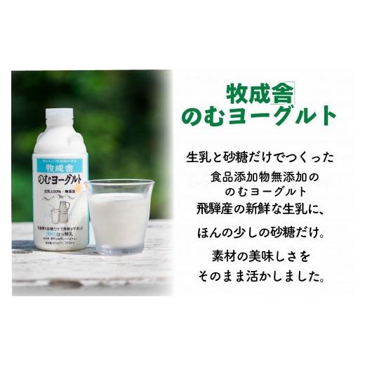 ふるさと納税 飲料類 牛乳 岐阜県 高山市  定期10か月便 牧成舎の牛乳・のむヨーグルト・モッツァレラセット（全3品）DF254の画像