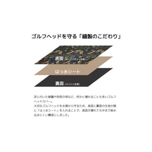 ふるさと納税 ゴルフグッズ クラブ 長野県 茅野市 ゴルフヘッドカバー単品ドライバー用 アネモネ(8217-18T)Fabric by ベストオブモリス 1641673_3