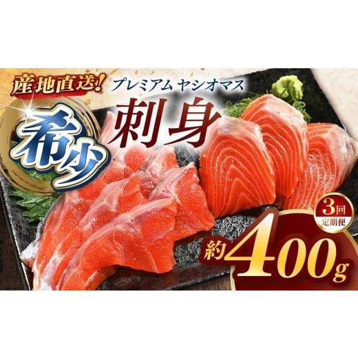 ふるさと納税 川魚 ます 栃木県 矢板市 定期便3回 産地直送栃木県のブランド魚「プレミアムヤシオマス」の刺身 400g (200g×2パック) 冷凍便 | 魚 ます 養殖 …