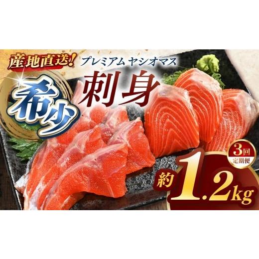 ふるさと納税 川魚 ます 栃木県 矢板市  定期便3回 産地直送栃木県のブランド魚「プレミアムヤシオマス」の刺身 1,200g (200g×6パック) 冷凍便 | 魚 ます 養…_1