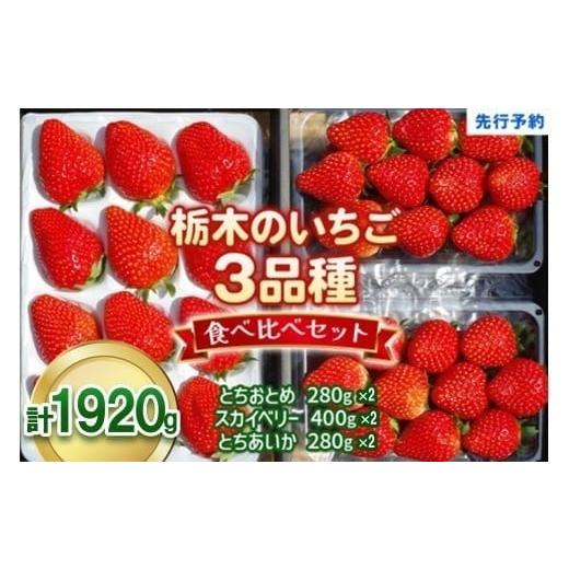 ふるさと納税 いちご 栃木県 矢板市 いちごの贅沢 栃木の3品種食べ比べセット 1,920g (960g×2) [12月中旬〜4月の期間で発送] 澳原いちご農園 | いちご 苺 …
