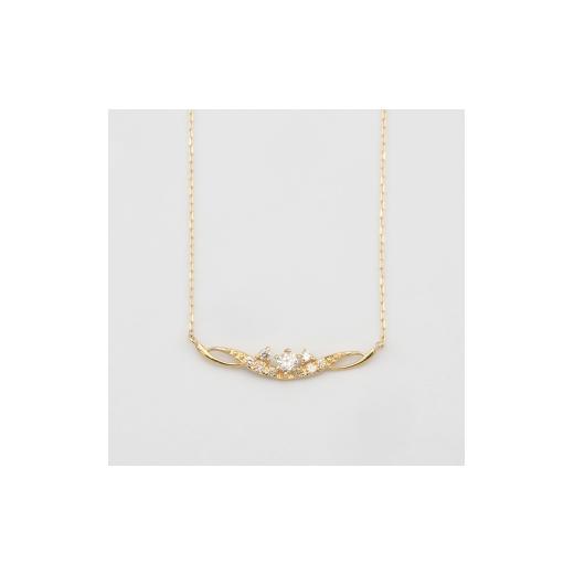 ふるさと納税 アクセサリー ネックレス 山梨県 昭和町 K18 0.10ct ダイヤモンド ペンダントネックレス HH-019737 SWBT005-k18の画像