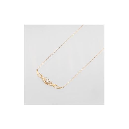 ふるさと納税 アクセサリー ネックレス 山梨県 昭和町 K18 0.10ct ダイヤモンド ペンダントネックレス HH-019737 SWBT005-k18の画像