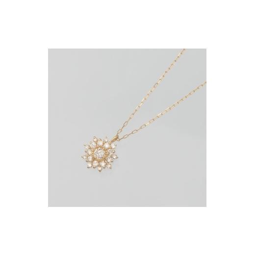 ふるさと納税 アクセサリー ネックレス 山梨県 昭和町 K18 0.15ct ダイヤモンド ペンダントネックレス HH-019752 SWBT016-k18の画像