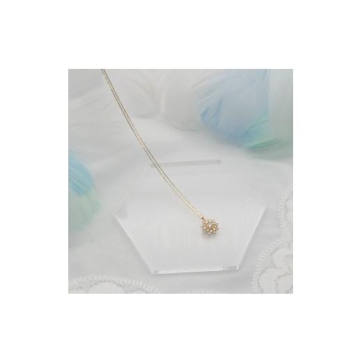 ふるさと納税 アクセサリー ネックレス 山梨県 昭和町 K18 0.15ct ダイヤモンド ペンダントネックレス HH-019752 SWBT016-k18の画像