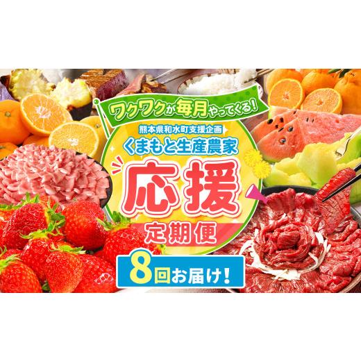 ふるさと納税 果物類 熊本県 和水町  定期便 8回 支援 企画 くまもと 生産 農家 応援 定期便 | 熊本県 熊本 くまもと 和水町 なごみ町 なごみ いちご スイカ …_1