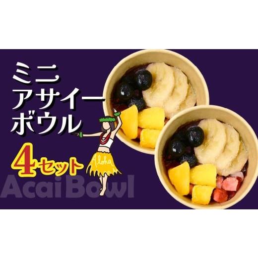 ふるさと納税 アイス・ヨーグルト 埼玉県 北本市 ミニアサイーボウル 4個 | 冷凍 アサイーボール アサイー 冷凍アサイー ACAI 朝食 ダイエット グラノーラ ポ…
