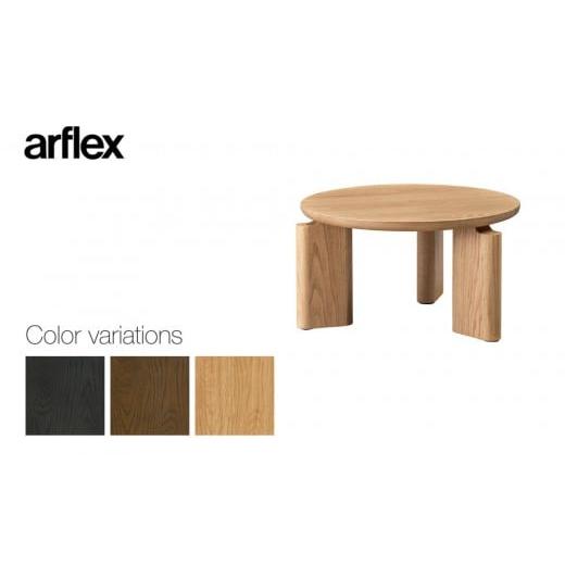 ふるさと納税 家具 テーブル 北海道 旭川市 コーヒーテーブル TROCADERO 円型 Φ600 木目 マロンブラウン_05084 マロンブラウン