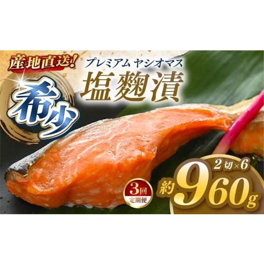 ふるさと納税 川魚 ます 栃木県 矢板市 定期便3回 「プレミアムヤシオマス」の塩麹漬 2切入×6パック 冷凍便 | 魚 ます 養殖 産地直送 栃木県 (毎月お届け) …