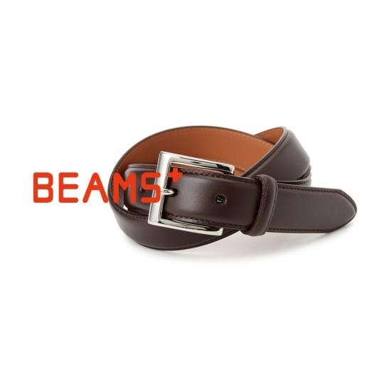 ふるさと納税 小物 東京都 台東区 BEAMS PLUS カウレザーベルト[ブラウン](サイズ:30) サイズ:30