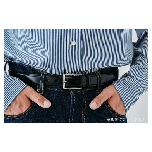 ふるさと納税 小物 東京都 台東区 BEAMS PLUS コードバンベルト〈ダークブラウン〉(サイズ：34) サイズ：34_3