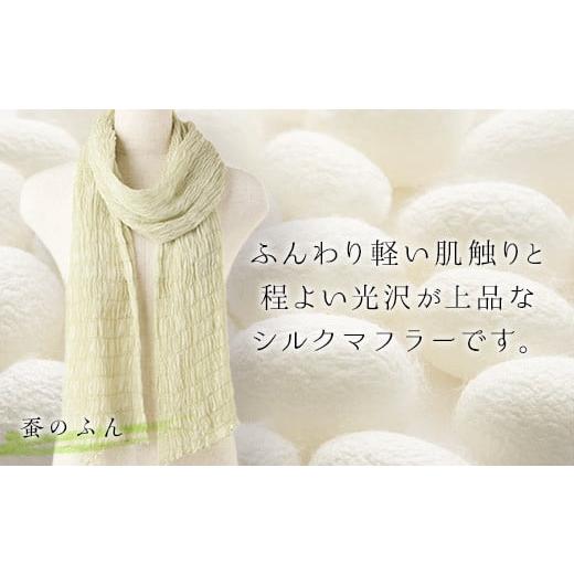 ふるさと納税 小物 ストール・マフラー 群馬県 富岡市 シルクシャーリングマフラー (草木染め) 蚕のふん シルクマフラー 紫 絹織物 富岡産 絹糸 草木染め フ…