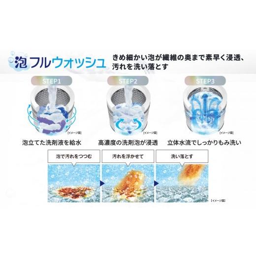ふるさと納税 電化製品 京都府 京都市  AQUA 全自動洗濯機 泡フルウォッシュ洗浄\u0026カスタム洗剤自動投入機能搭載 12kg AQW-VP12A［ 京都 アクア 洗濯機 縦…の画像