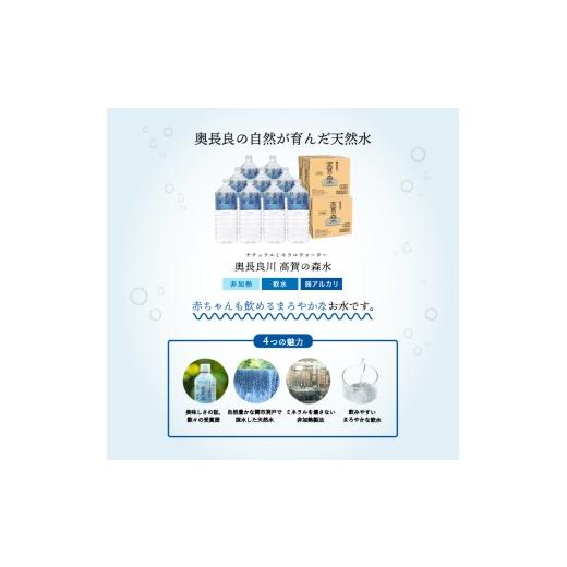 ふるさと納税 水・ミネラルウォーター 1L〜2L 岐阜県 関市  定期便 12ヶ月 高賀の森水 288本 （2000ml6本入×48ケース）ペットボトル・飲料水・水の画像