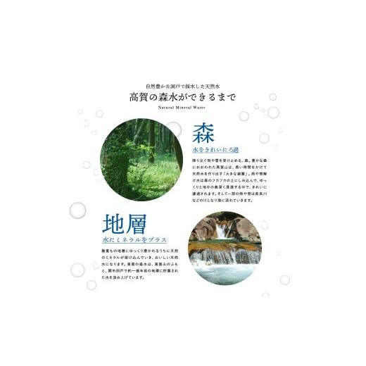 ふるさと納税 水・ミネラルウォーター 1L〜2L 岐阜県 関市 高賀の森水 24本 （2000ml6本入×4ケース）ペットボトル・飲料水・水の画像