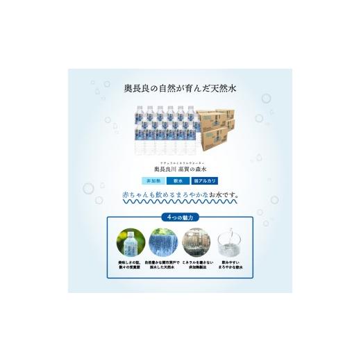 ふるさと納税 水・ミネラルウォーター 500mL〜999mL 岐阜県 関市  定期便 2ヶ月 高賀の森水 48本 （500ml24本入×2ケース）ペットボトル・飲料水・水の画像