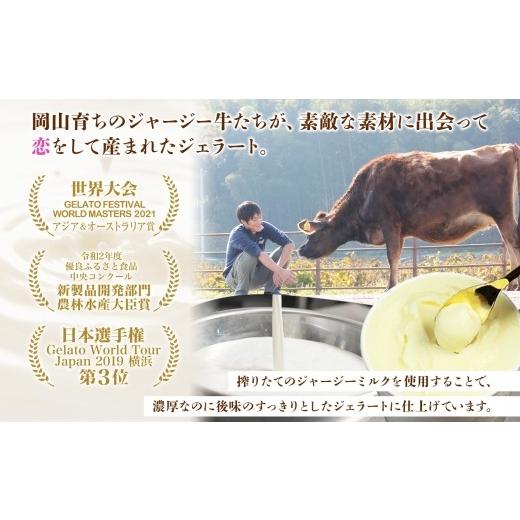 ふるさと納税 菓子 アイス 岡山県 真庭市  ジェラート醍醐桜 熨斗 恋するジャージーPremium2種 （ゴールデンミルク＆さちのか苺）計12個セット ／ 岡山 真庭 …_2