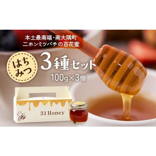ふるさと納税 加工品等 はちみつ 鹿児島県 南大隅町 はちみつ 蜂蜜 3種 セット（100g×3個）31 Honey《数量限定》 MM-1 ｜国産 はちみつ ハチミツ 蜂蜜 養蜂 …の画像