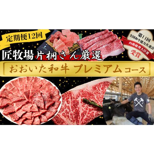 ふるさと納税 牛肉 焼肉・バーベキュー 大分県 杵築市 5月発送開始 12か月定期便 匠牧場 片桐さん厳選 おおいた和牛プレミアムコース 牛肉 和牛 定期便 12回 …