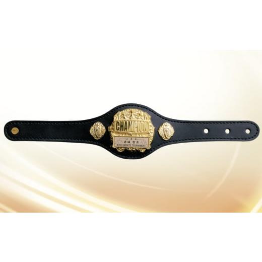 ふるさと納税 アクセサリー ブレスレット 東京都 台東区 牛革製チャンピオンリストバンド (ブラック、ゴールド、野球) ブラック、ゴールド、野球