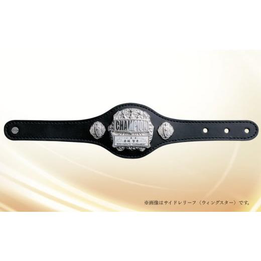 ふるさと納税 アクセサリー ブレスレット 東京都 台東区 牛革製チャンピオンリストバンド (ブラック、シルバー、サッカー) ブラック、シルバー、サッカー